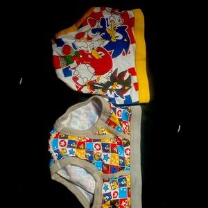 Brand new never worn Two pairs of sonic the hedgehog underwear.